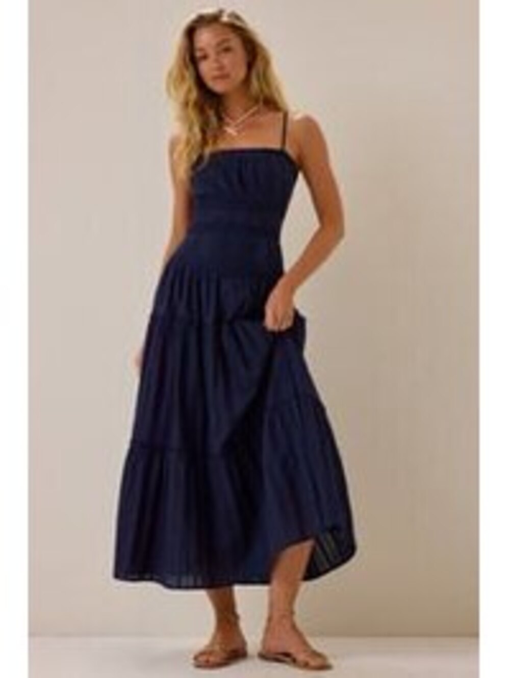 Altar'd State Odette Navy Maxi Dress Size XS NWT